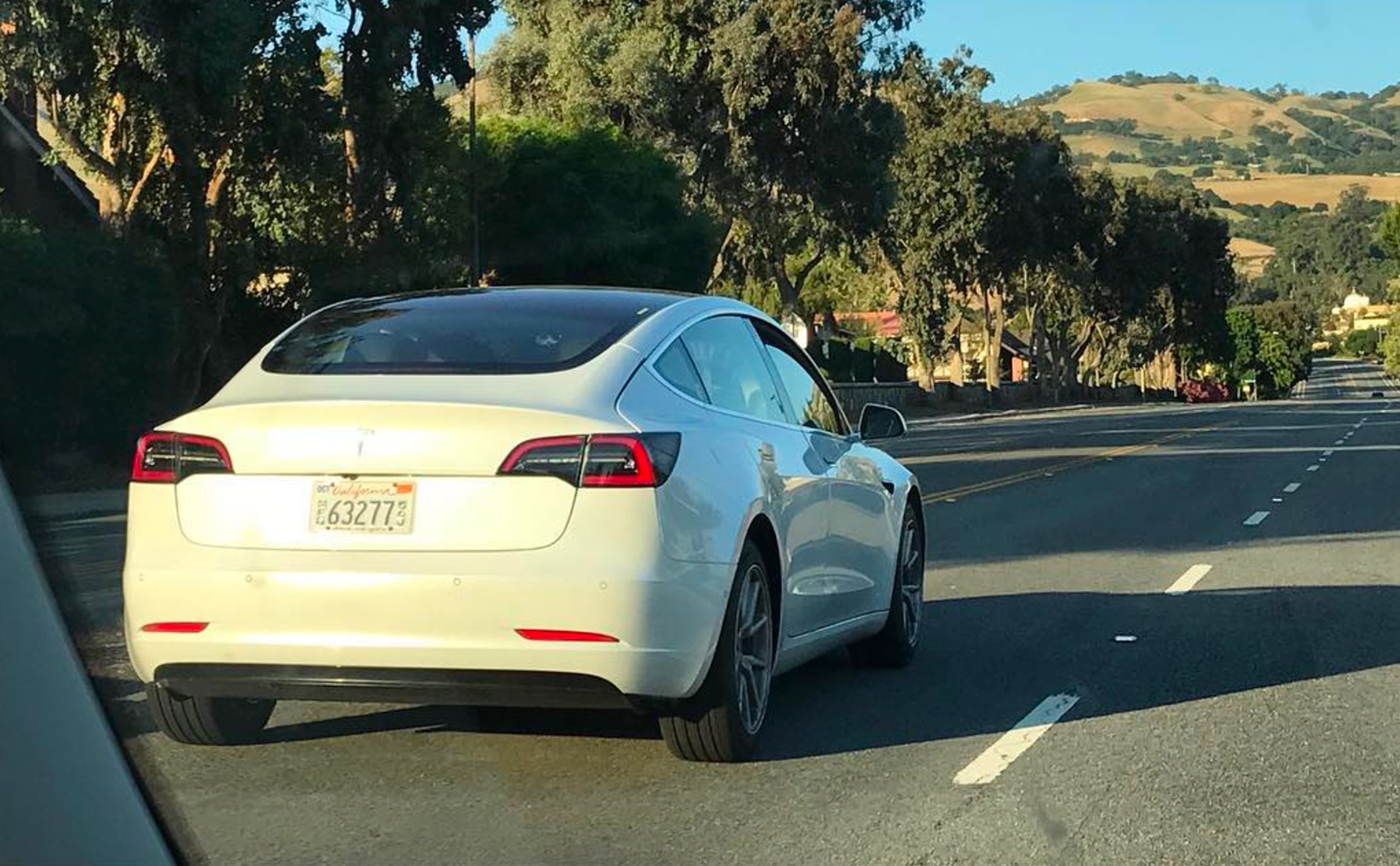 Tesla Model 3 in white spotted on the hwy is a foreshadow of what's to come