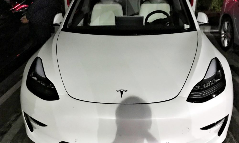 Tesla Model 3 with white interior option spotted ahead of Fall availability